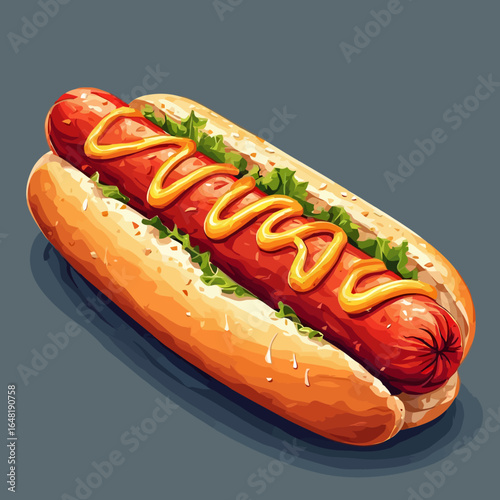 Very Delicious Hotdog design very cool