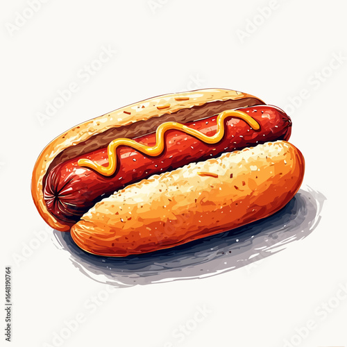 Very Delicious Hotdog design very cool