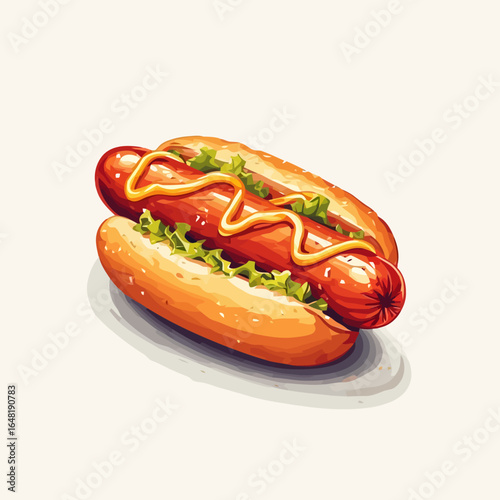 Very Delicious Hotdog design very cool