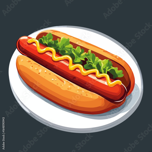 Very Delicious Hotdog design very cool