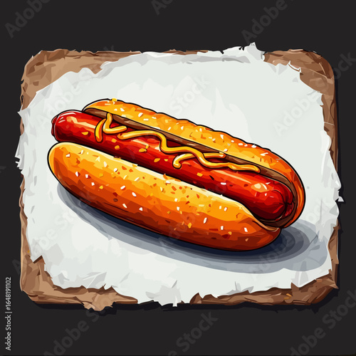 Very Delicious Hotdog design very cool