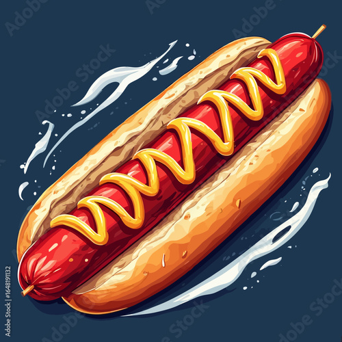 Very Delicious Hotdog design very cool