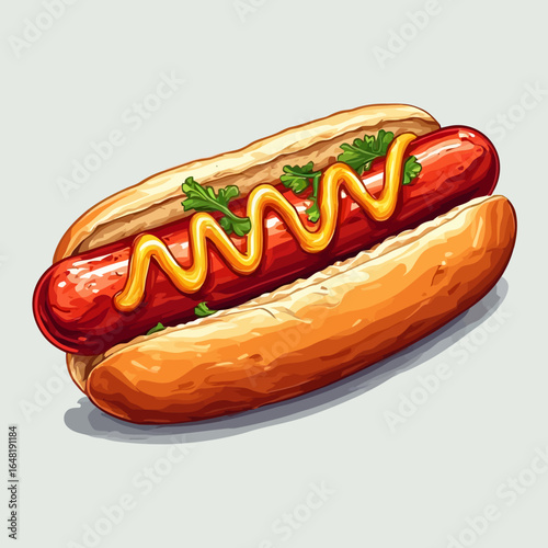Very Delicious Hotdog design very cool