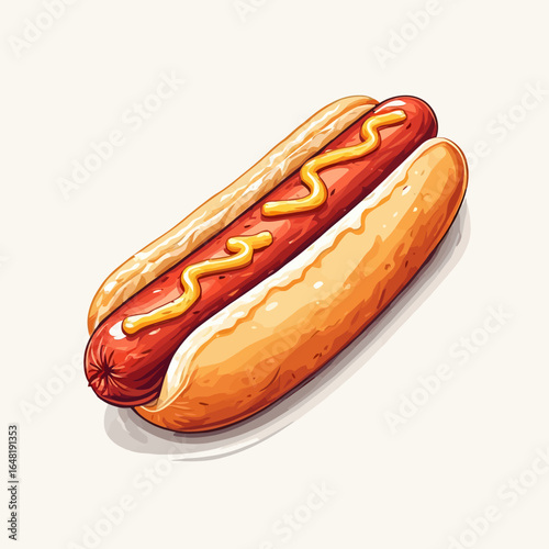 Very Delicious Hotdog design very cool