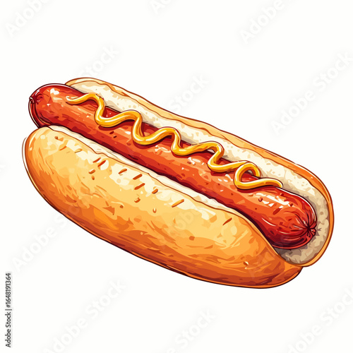 Very Delicious Hotdog design very cool