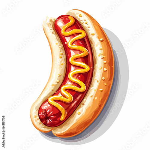 Very Delicious Hotdog design very cool