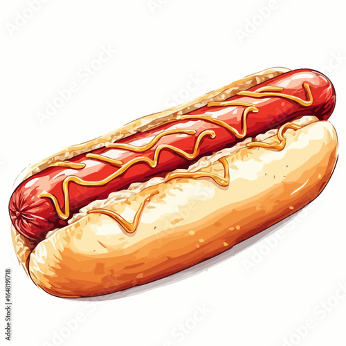 Very Delicious Hotdog design very cool