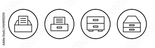 Archive folders icon vector. Document vector icon. Archive storage icon.