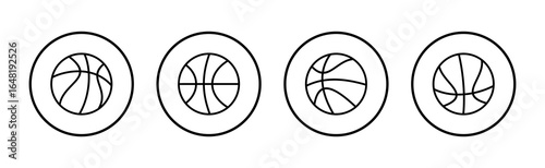 Basketball icon vector. Basketball ball sign and symbol