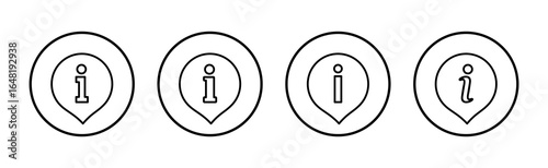 Information sign icon vector. about us sign and symbol. question mark icon