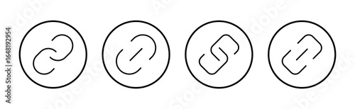 Link icon vector. Hyperlink chain sign and symbol