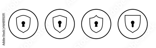 Security icon vector. protection sign and symbol. privacy. vpn
