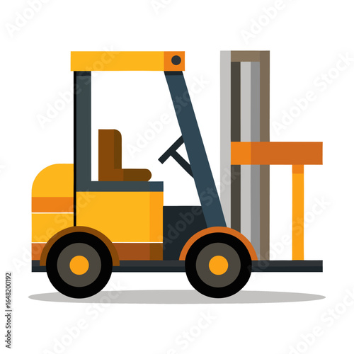 forklift truck isolated