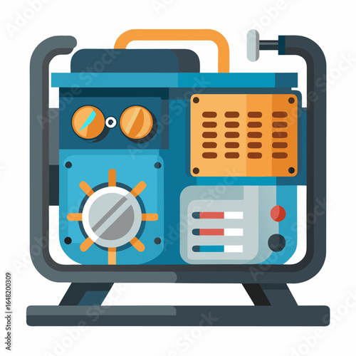 electric generator isolated on white background