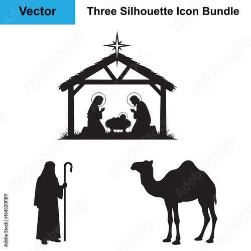Christmas Nativity Bundle Silhouette