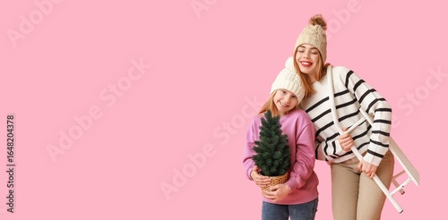 Cute little girl with small...