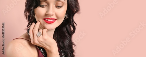 Beautiful young woman weari...