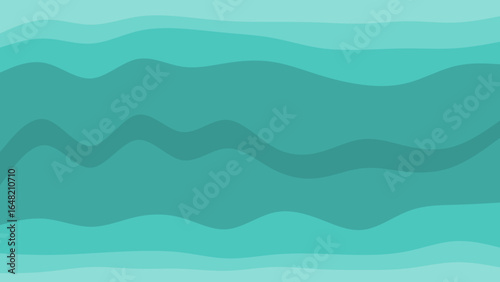 Abstract teal and turquoise wavy background, ideal for websites, presentations, and digital design projects needing a calming and modern aesthetic, evoking serenity and freshness.