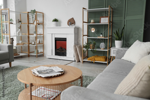 Interior of living room wit...