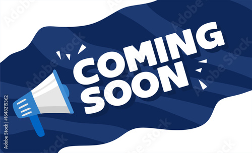 coming soon stay tuned with loudspeaker