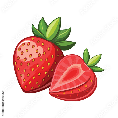 strawberry on a white background