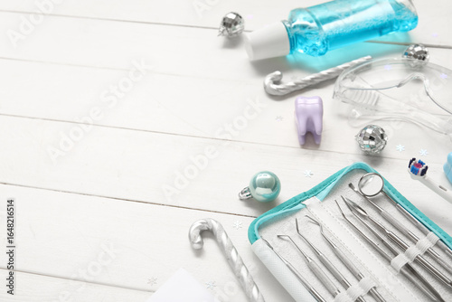 Composition with dentist's ...