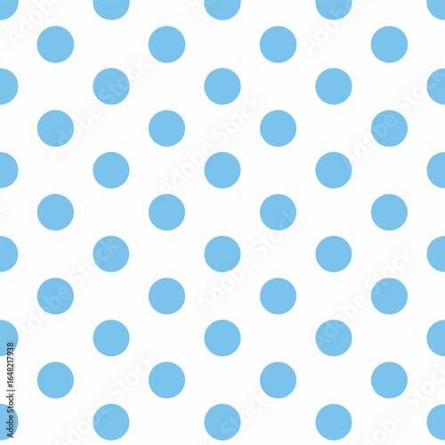Light Blue Polka Dot Pattern Background.