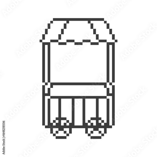 cart vendor stall pixel art