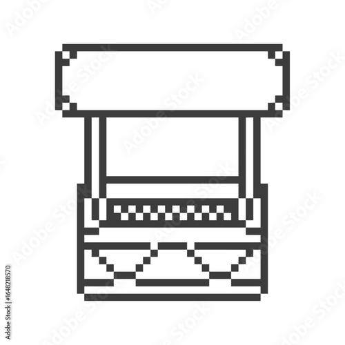 cart vendor stall pixel art