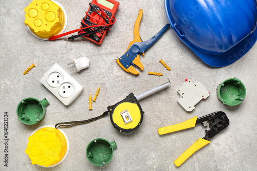 Set of electrician equipmen...