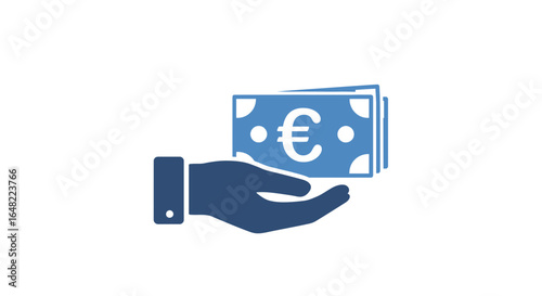 Receive Euros with ease for your business needs, get paid quickly and securely with this illustration