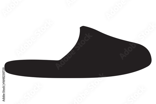Flip flops vector  minimalist slipper silhouette
