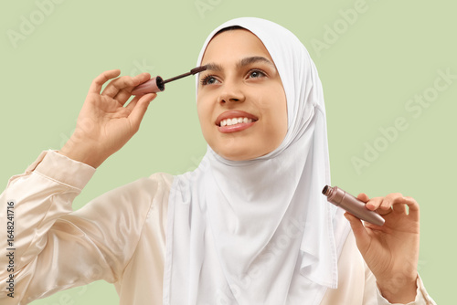 Pretty young woman in hijab...
