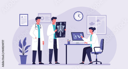 Doctor Explaining X-ray Results to Patient