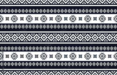Ethnic Geometric Design.Ethnic Pattern in tribal, folk embroidery abstract art colorful. ornament print. Ethnic Geometric Design for wallpaper,carpet, clothing, fashion, fabric.