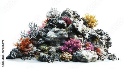 Fototapeta Naklejka Na Ścianę i Meble -  Colorful artificial coral reef decoration
