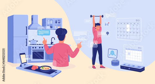 Seamless Smart Living Integrating Advanced Technology for Enhanced Home Management and Personal Fitness Routines with Digital Wellness Solutions