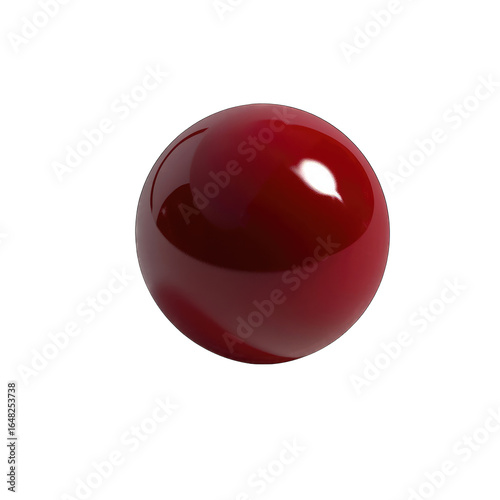 A highly polished, dark-red sphere reflects light, creating a glossy sheen and subtle highlights. The background is transparent black Free Download A highly polished, dark-red sphere reflects light, creating a glossy sheen and subtle highlights. The background is transparent black - GFXLoad