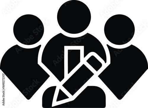 Edit group vector icon.