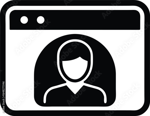 View profile vector icon.