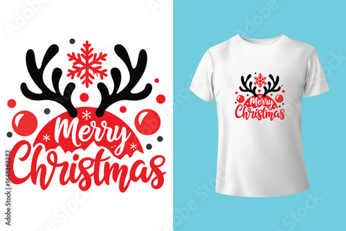 Christmas T shirt design or Lettering Christmas t shirt design template or Typography Santa T shirt design vector for the Christmas lover warm advance wishes for merry Christmas