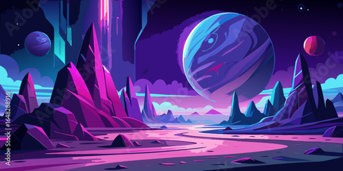 outer space cosmic landscape 