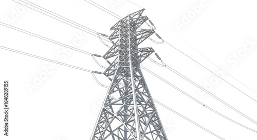 Electricity Transmission Tower Vector Illustration