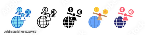 Imbalance Multiple Style Icon Set Collection. 