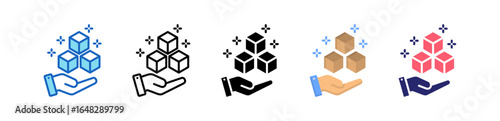 Excess Multiple Style Icon Set Collection. 