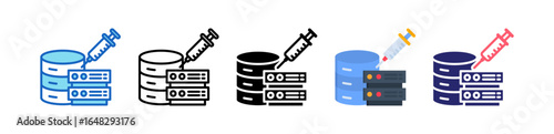 Sql Injection Multiple Style Icon Set Collection. 