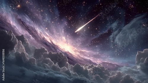 星雲を駆ける彗星 (Comet Riding Through the Nebula)
