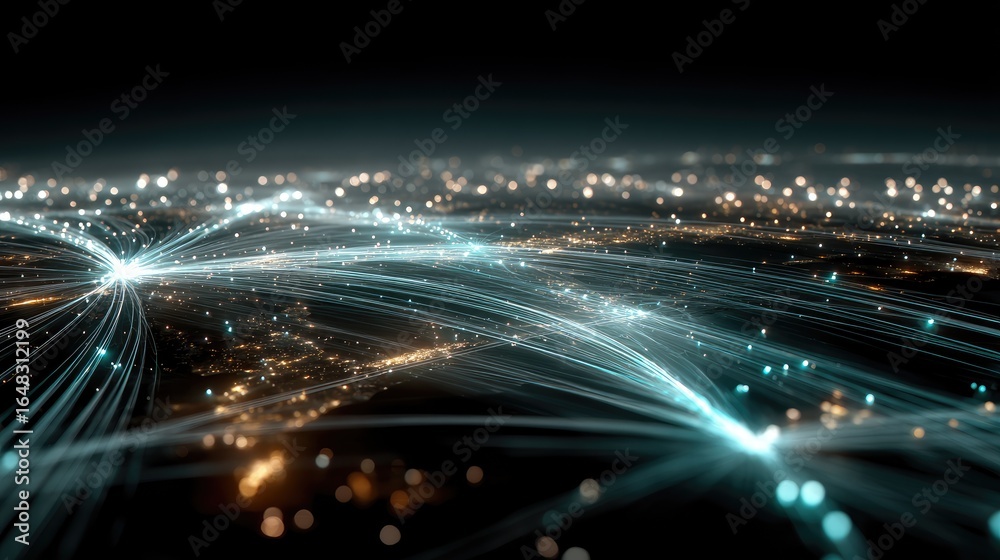 Fototapeta premium Connected World Network