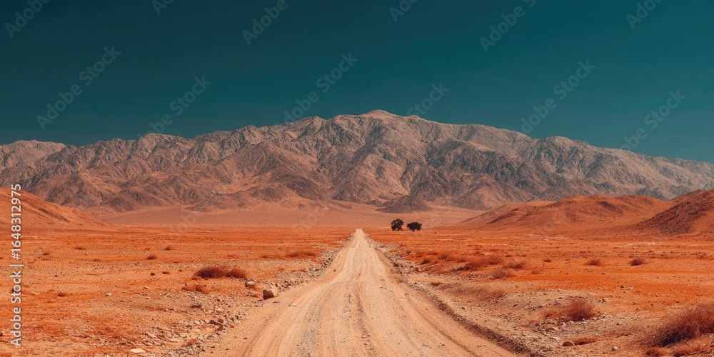 Fototapeta premium Road to the Distant Mountains