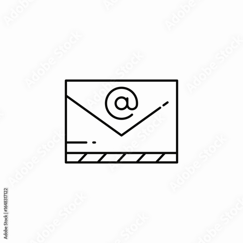 envelope email icon sign vector